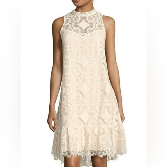 Anthropologie Dresses & Skirts - Anthropologie Floreat Manon cream lace Dress 4